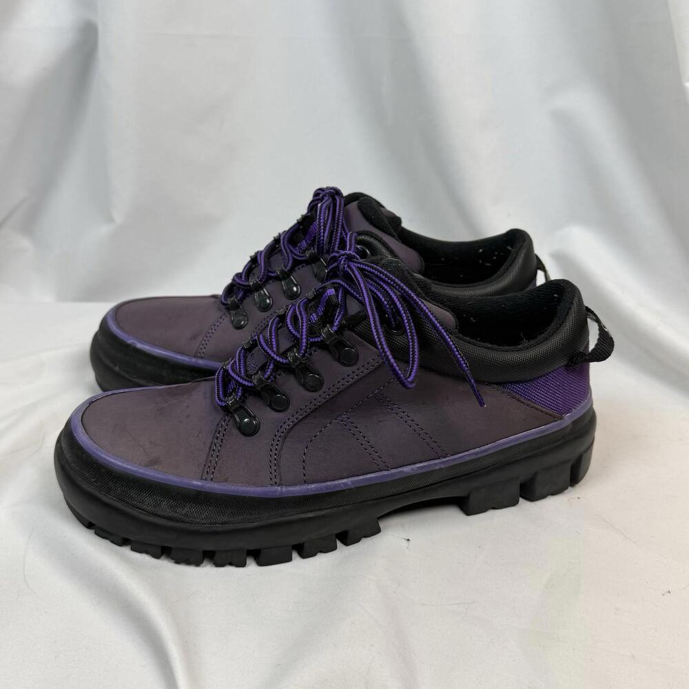 Sporto Women's Purple Black Lace Up Fashion Hiker Shoes Abbey 7M Thick Sole